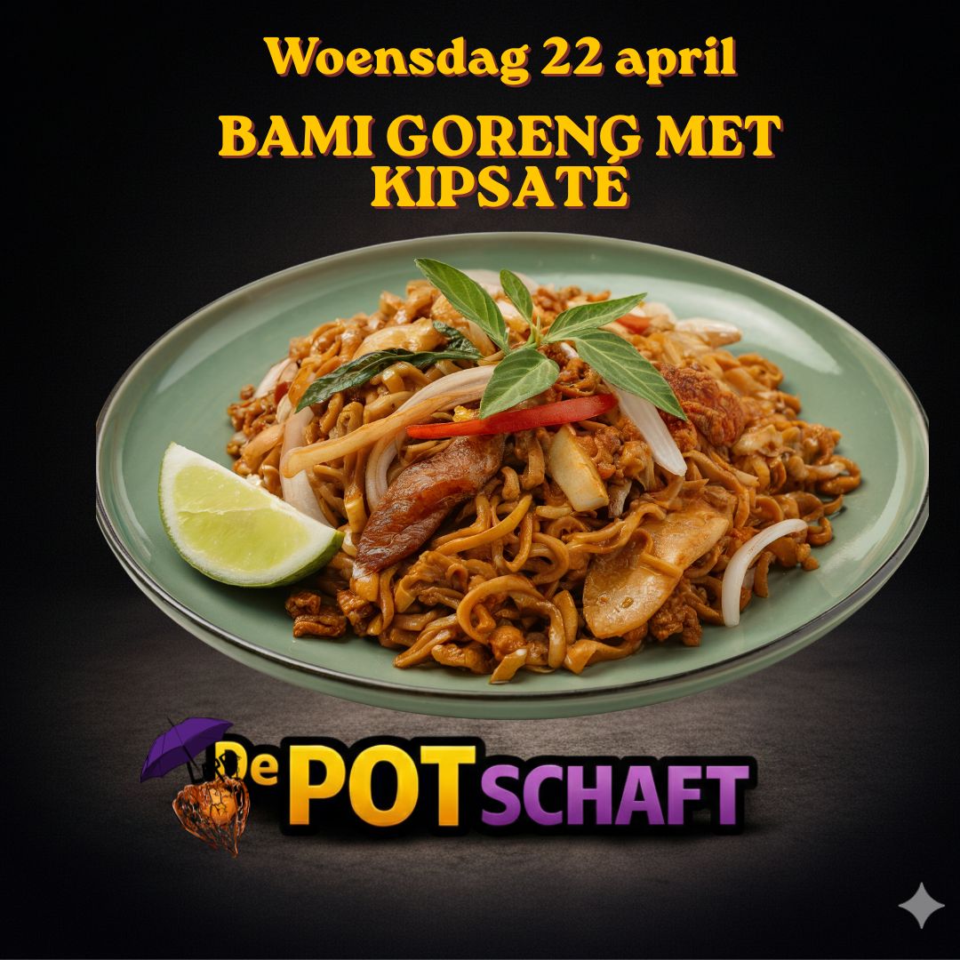 De pot schaft bami goreng